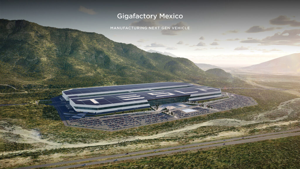建設が予定されているギガファクトリー・メキシコ。出典：「Investor Day 2023」keynote
