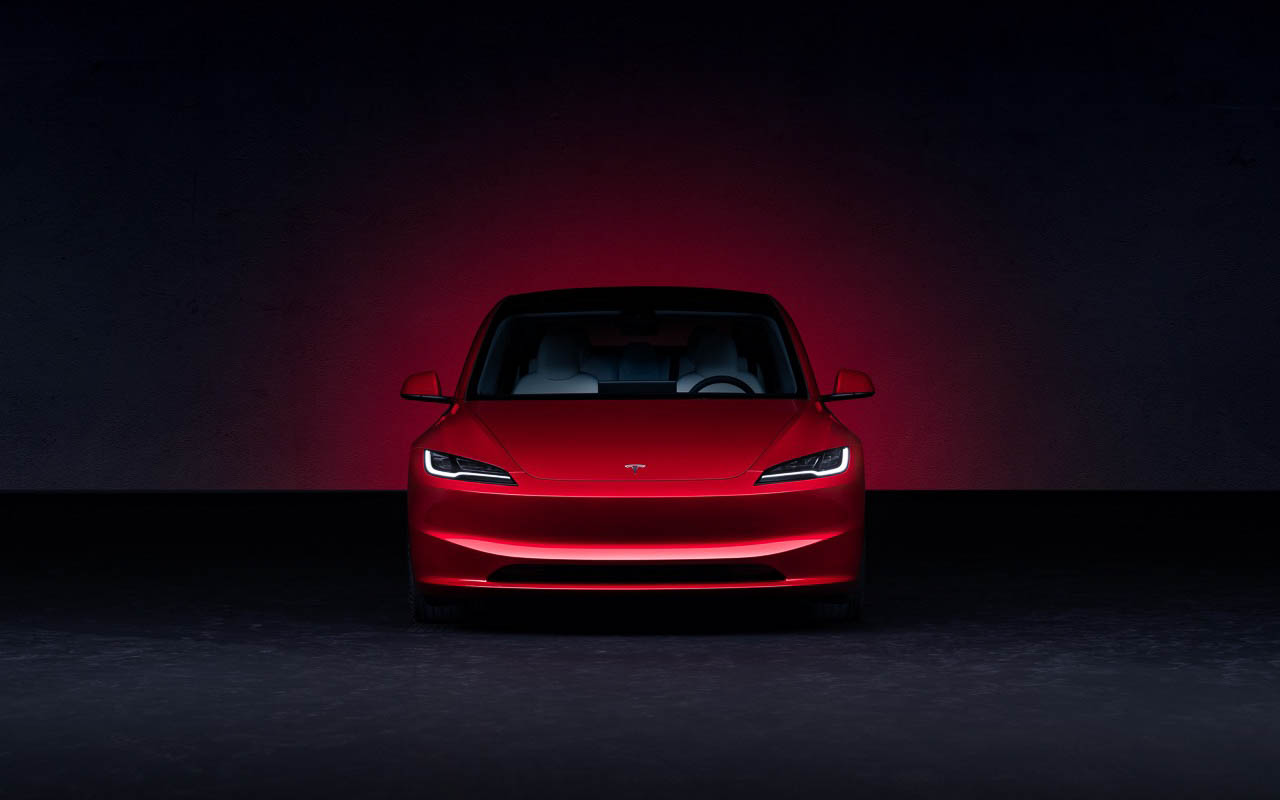新しいモデル３   (Source: Tesla Inc.）