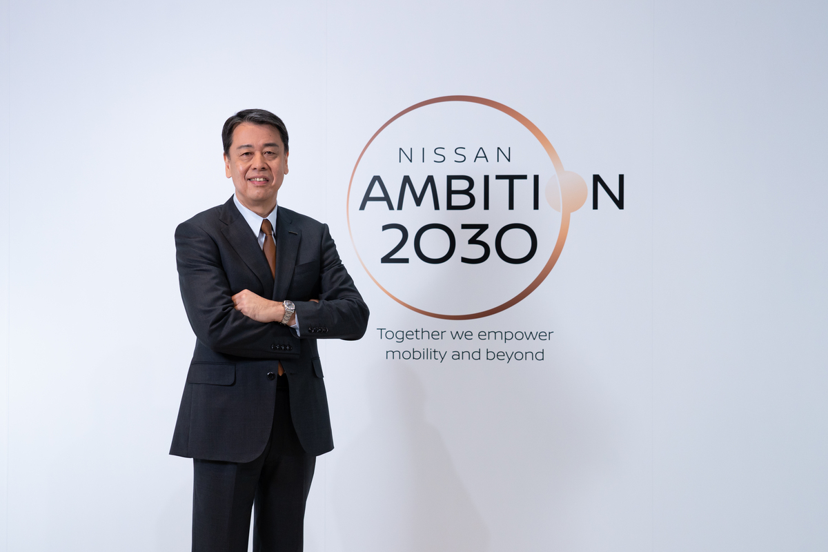 「Nissan Ambition 2030」を発表した内田社長
