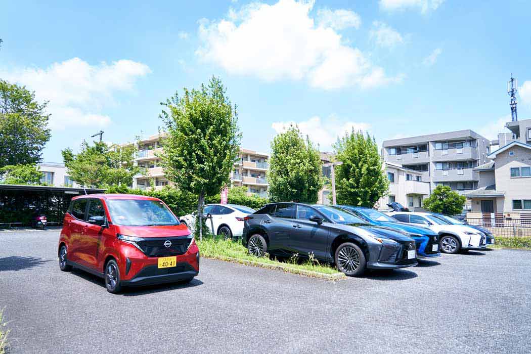 住民を対象としたEV試乗会には4車のメーカーが協力