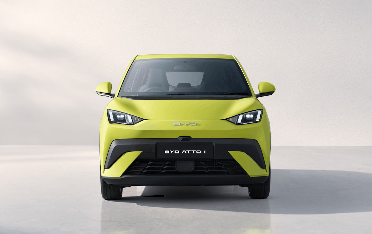 右ハンドル仕様のシーガル。インドネシアでは、「Atto 1」の名称で販売
