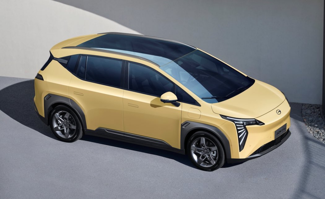 中国・広州汽車集団(GAC)のバッテリー式電気自動車「AION Y Plus」