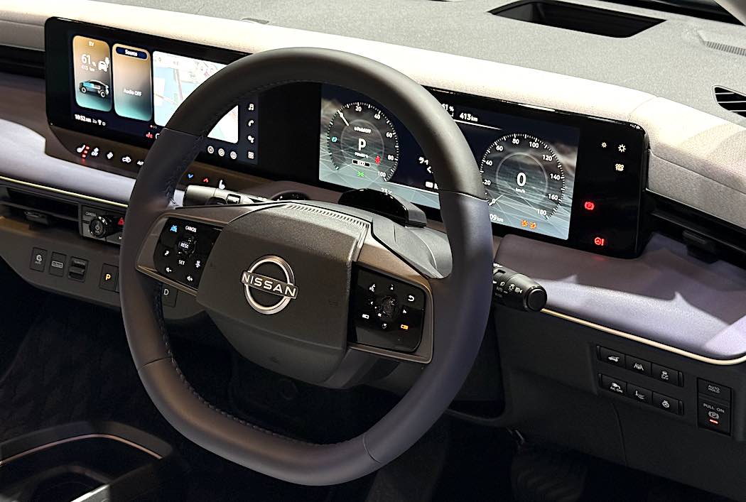 12.3インチの大型デュアルディスプレイを採用したインフォテインメントシステムでは、Google対応のNissanConnectシステムを搭載