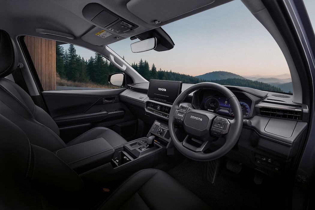 ハイラックス(BEVモデル、プロトタイプ)の運転席