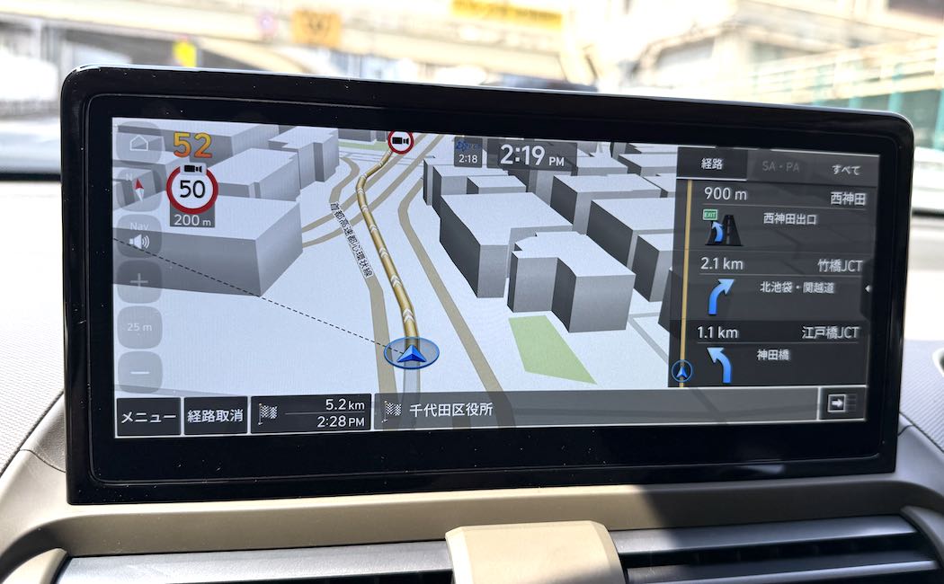 カーナビには、「オービス」を感知する機能付き