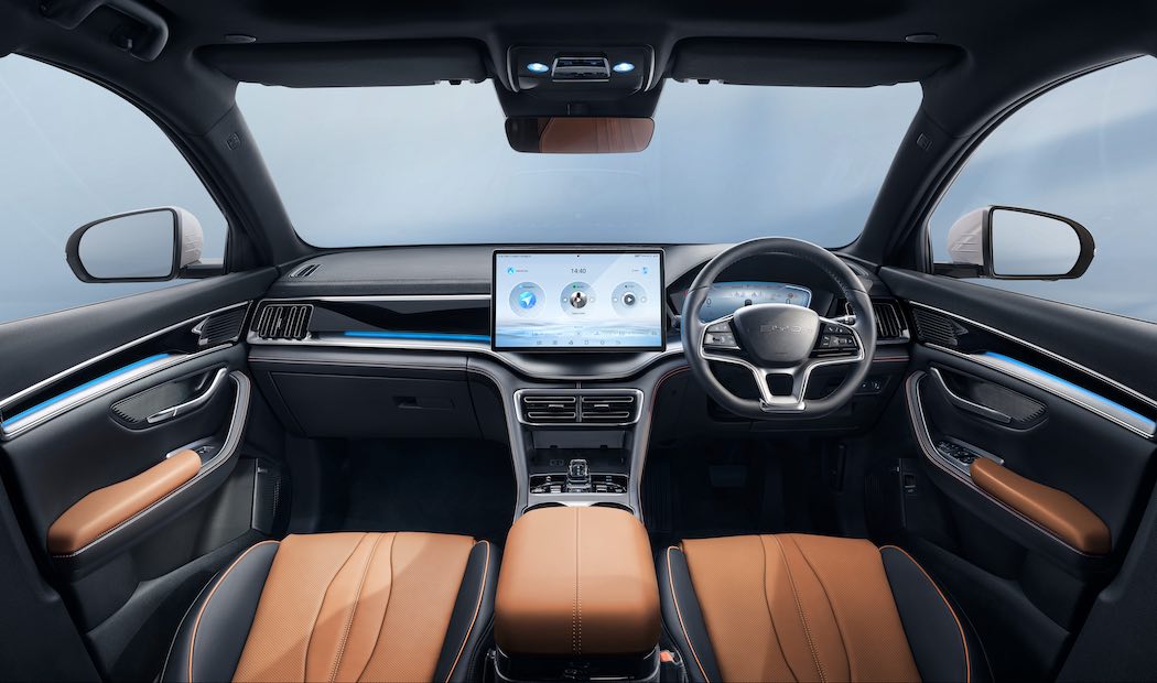 BYD「シーライオン6」のインテリア
