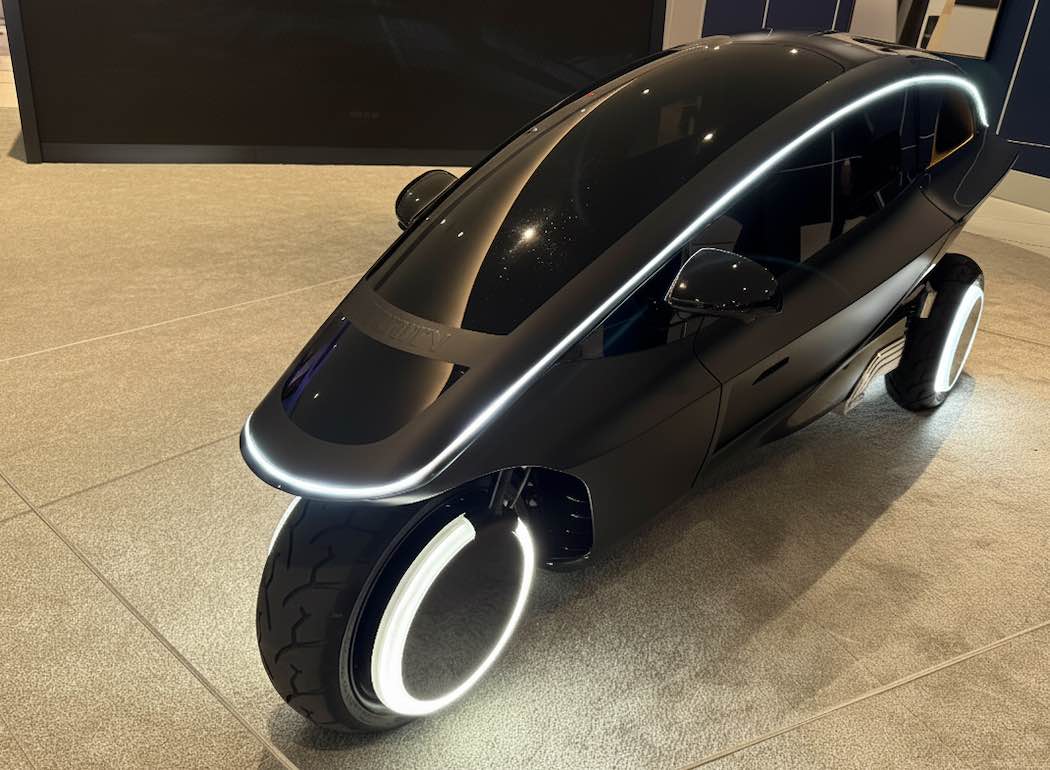 NVIDIAのブースに展示されていたEVバイク