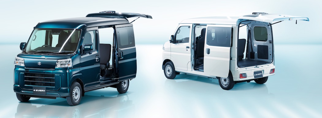 eエブリイは、最大積載量350kgの荷室空間を確保