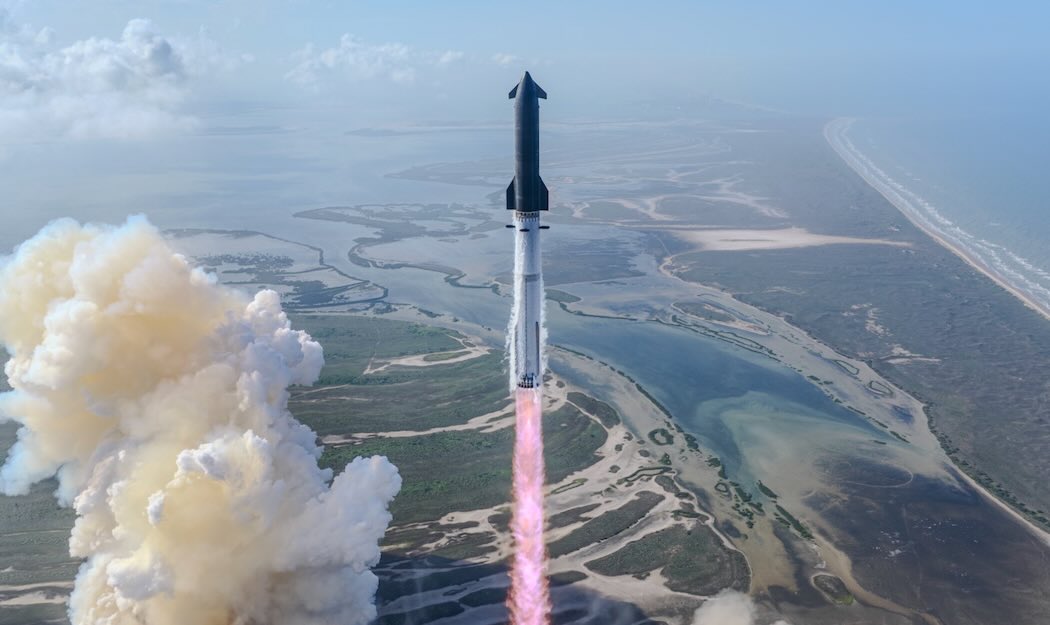 2026年5月22日、スターシップV3初打ち上げ成功の瞬間（クレジット：スペースX）