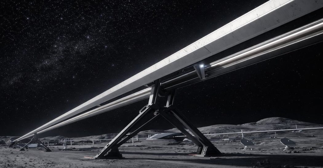 イーロン・マスクが描く「月面製AI衛星×マスドライバー打ち上げ」構想（クレジット：スペースX）